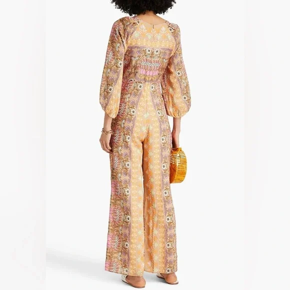 Revolve Sandro Floral Print Knot Jumpsuit - Picture 3 of 10